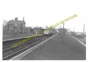 Barnetby Railway Station Photo. Brocklesby to Elsham, Brigg and Howsham. (8)