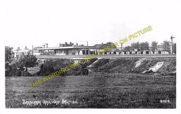 Barnham Railway Station Photo. Ford to Drayton and Bognor Lines. LB&SCR. (10)