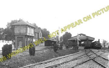 Barnham Railway Station Photo. Ford to Drayton and Bognor Lines. LB&SCR. (3)