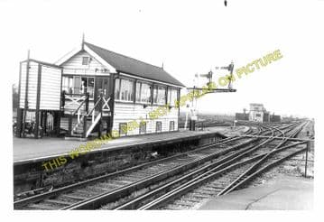 Barnham Railway Station Photo. Ford to Drayton and Bognor Lines. LB&SCR. (9)