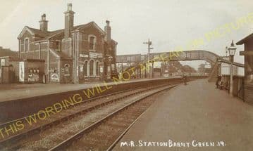 Barnt Green Railway Station Photo. King's Norton to Alvechurch and Blackwell (19)