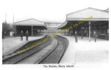 Barry Island Railway Station Photo. Cadoxton - Rhoose. Cardiff to Aberthaw. (1)