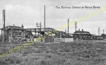 Barry Links Railway Station Photo. Buddon - Carnoustie. Dundee & Arbroath Ry (2)