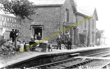 Barton & Broughton Railway Station Photo. Preston - Brock. Garstang Line. (1)..