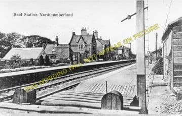 Beal Railway Station Photo. Smeafield - Goswick. Chathill to Berwick Line. (1)