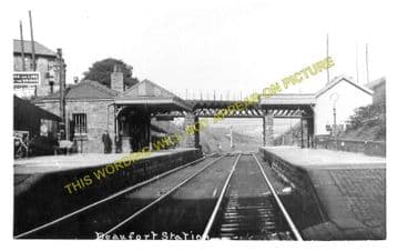 Beaufort Railway Station Photo. Brynmawr to Trevil and Ebbw Vale Lines. (2)