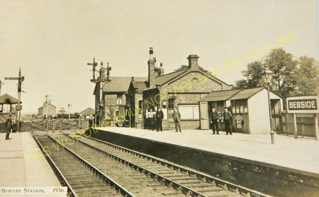 Bebside Railway Station Photo. Bedlington - Newsham. Morpeth to Tynemouth. (2).
