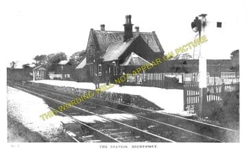 Beckermet Railway Station Photo. Sellafield - Egremont. Whitehaven Line. (1)..