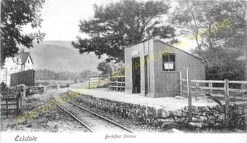 Beckfoot Railway Station Photo. Ravenglass & Eskdale Railway. (2)