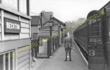 Beckton Railway Station Photo. Custom House Line. Great Eastern Railway. (1).