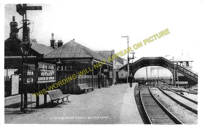 Bedlington Railway Station Photo. Bebside to Choppington and North Seaton (2)