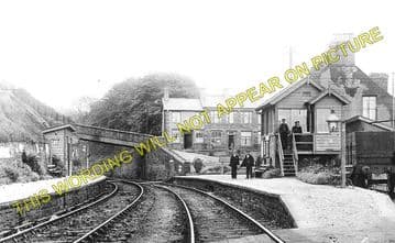 Bedwas Railway Station Photo. Trethomas - Hengoed. Brecon & Merthyr Railway (1)..