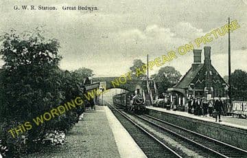 Bedwyn Railway Station Photo. Hungerford - Savernake. Newbury to Pewsey (2)
