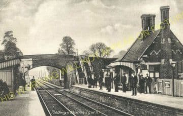 Bedwyn Railway Station Photo. Hungerford - Savernake. Newbury to Pewsey (8).
