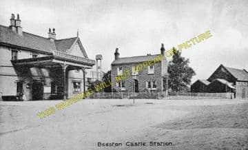 Beeston Castle & Tarporley Railway Station Photo. Waverton - Calveley. (4).