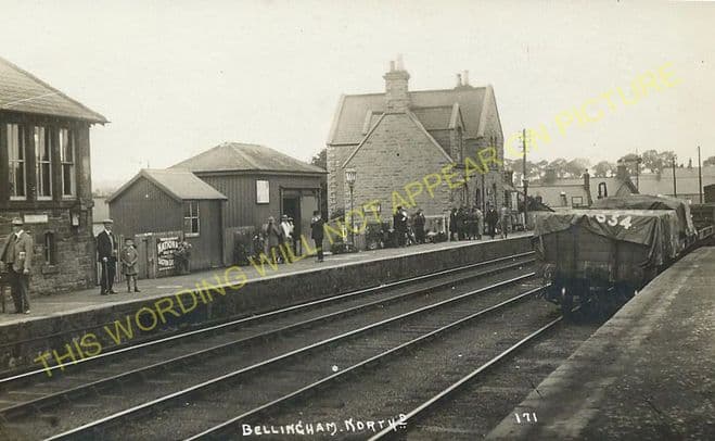 Bellingham Railway Station Photo. Reedsmouth - Tarset. Falstone Line (6).
