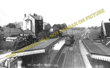 Belmont Railway Station Photo. Sutton - Belmont. Epsom Downs Line. LB&SCR (1)..