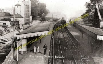 Belmont Railway Station Photo. Sutton - Belmont. Epsom Downs Line. LB&SCR (4)