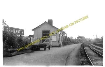 Bengeworth Railway Station Photo. Evesham - Hinton. Ashchurch Line. Midland. (1)