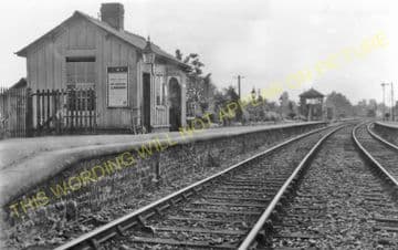 Bengeworth Railway Station Photo. Evesham - Hinton. Ashchurch Line. Midland. (4).