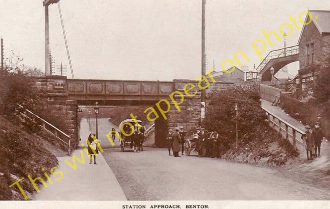 Benton Railway Station Photo. South Gosforth to Wallsend and North Shields (4).