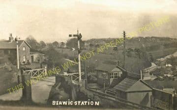 Berwig Railway Station Photo. Minera - Coed Poeth. Brymbo and Wrexham Line. (4)