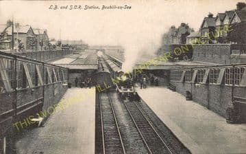 Bexhill Central Railway Station Photo. St. Leonards - Normans Bay. (2)