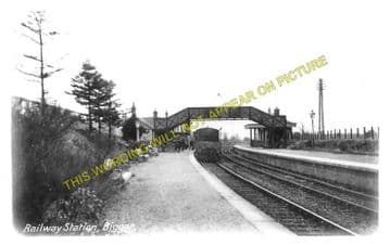 Biggar Railway Station Photo. Coulter - Broughton. Symington to Peebles Line (1)..