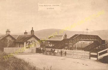 Biggar Railway Station Photo. Coulter - Broughton. Symington to Peebles Line (4)