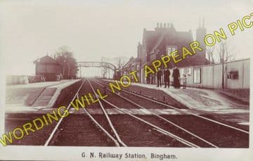 Bingham Railway Station Photo. Radcliffe-on-Trent - Aslockton. (4)