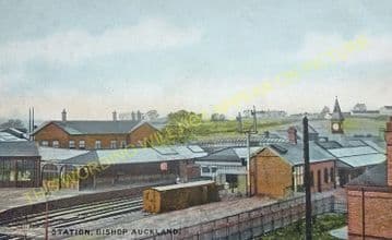 Bishop Auckland Railway Station Photo. Shildon - Etherley. North Eastern Rly (11)