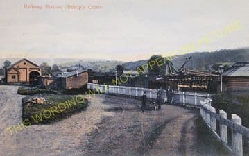 Bishops Castle Railway Station Photo. Lydham Heath and Craven Arms Line. (13)