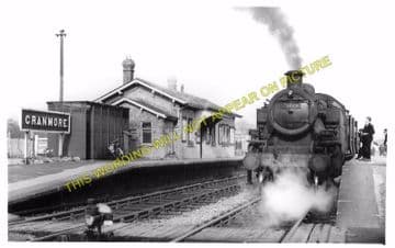 Blaby Railway Station Photo. Glen Parva - Narborough. Wigston to Croft Line. (2)