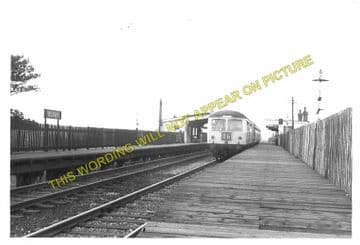 Blaby Railway Station Photo. Glen Parva - Narborough. Wigston to Croft Line. (3)