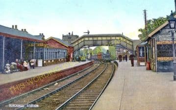 Blackhill Railway Station Photo. Shotley Bridge to Knitsley and Rowley Lines (6)