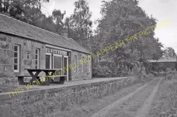 Blacksboat Railway Station Photo. Knockando - Ballindalloch. Carron to Advie (4)