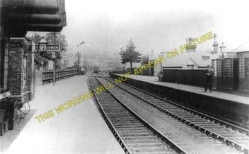 Blackwood Railway Station Photo. Argoed - Pontllanfraith. Tredegar to Risca. (1)..