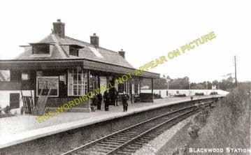 Blackwood Railway Station Photo. Stonehouse - Lesmahagow. Caledonian Railway (1)..