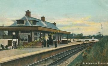Blackwood Railway Station Photo. Stonehouse - Lesmahagow. Caledonian Railway (2)..
