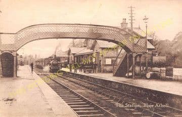 Blair Atholl Railway Station Photo. Killiecrankie - Struan. Pitlochry Line. (6)