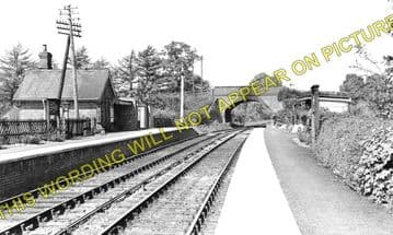 Blakesley Railway Station Photo. Towcester - Morton Pinkney. Stratford Line. (1)