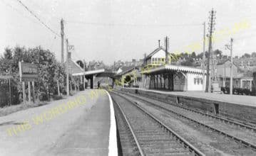 Blandford Forum Railway Station Photo. Shillingstone - Spetisbury. S&DJR. (12)