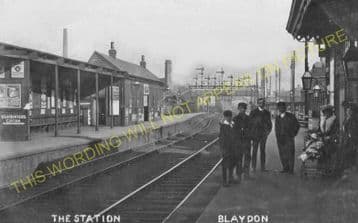 Blaydon Railway Station Photo. Ryton to Derwenthaugh and Scotswood Lines. (7).