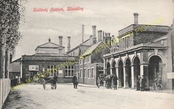 Bletchley Railway Station Photo. Leighton Buzzard - Milton Keynes. L&NWR (20)