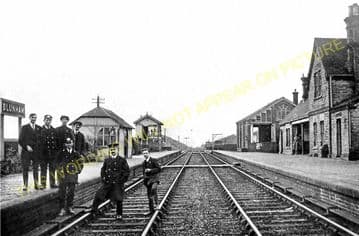 Blunham Railway Station Photo. Sandy - Willington. Bedford Line. L&NWR. (8)