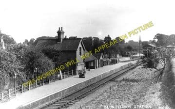 Bluntisham Railway Station Photo. St. Ives - Earith Bridge. Huntingdon Line (3)