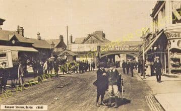 Blyth Railway Station Photo. Newsham, Hartley and Newcastle Line. (10).