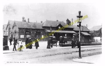 Blyth Railway Station Photo. Newsham, Hartley and Newcastle Line. (3)