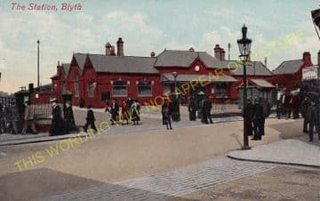 Blyth Railway Station Photo. Newsham, Hartley and Newcastle Line. (7)