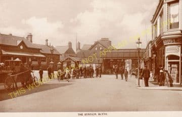 Blyth Railway Station Photo. Newsham, Hartley and Newcastle Line. (8)